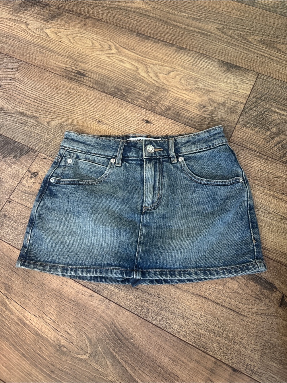 GARAGE denim mini skirt XXS